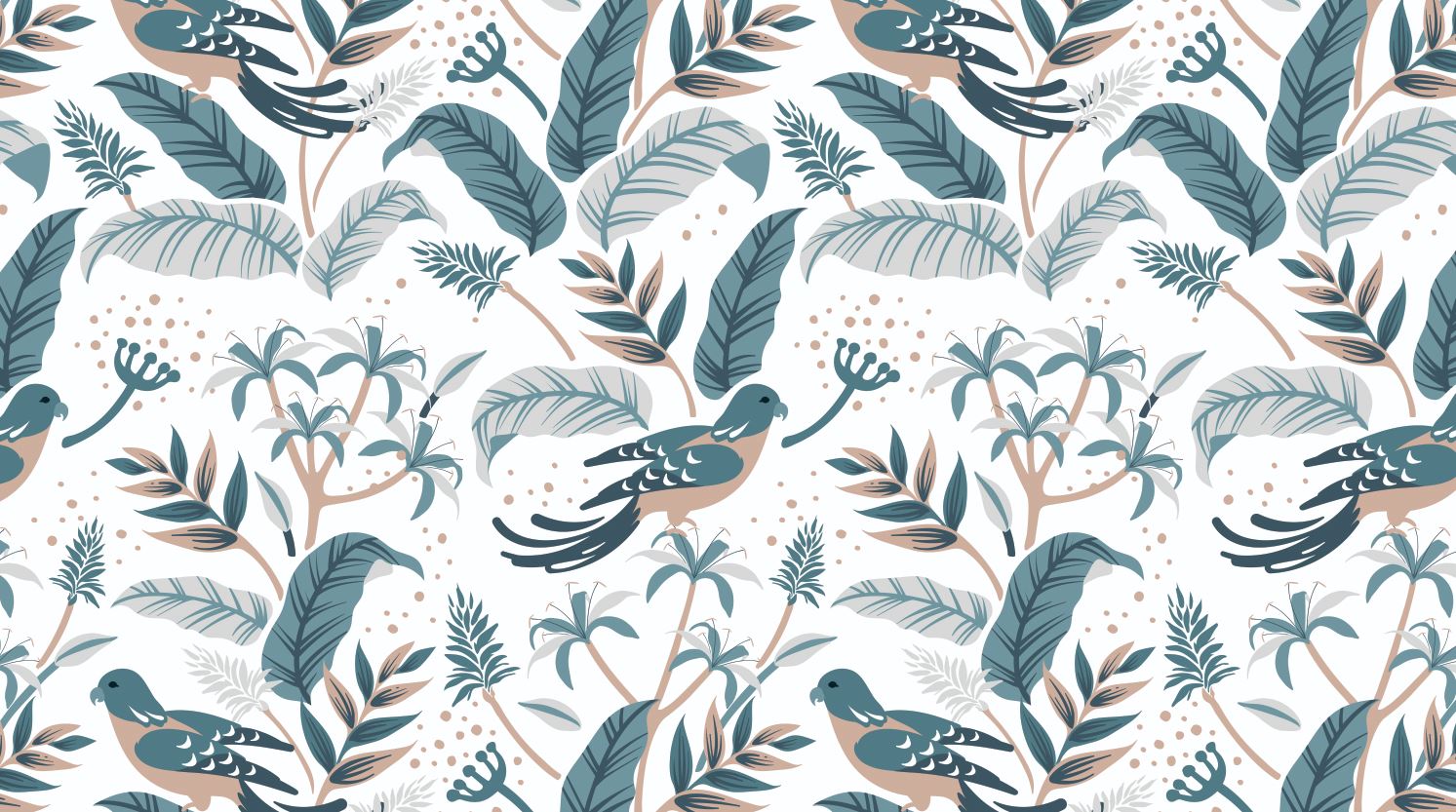 Teal Birds